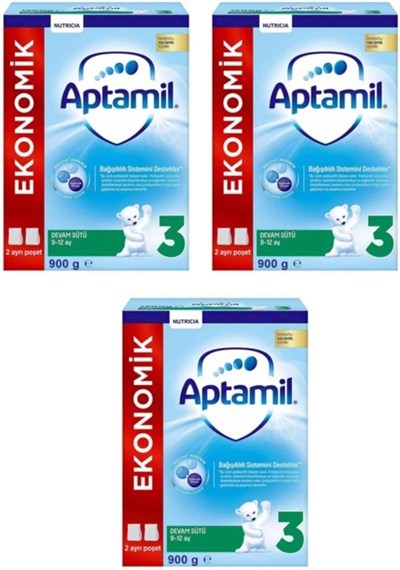 Aptamil 3 Bebek Maması 900 gr X 3 Adet -kofre