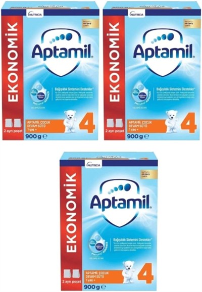 Aptamil 4 Numaralı Bebek Maması 900 gr X 3 Adet -kofre