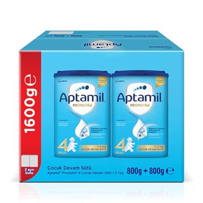 Aptamil 4 Prebiyotikli Çocuk Devam Sütü 800 x 2 Adet 1600 Gr