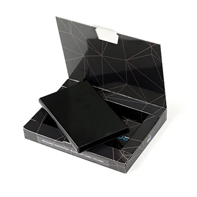 Aquablue Otomatik Mekanizmalı Alüminyum Kredi Kartlık RFID Korumalı Cüzdan