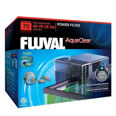 AquaClear 70 Güç Filtresi, 40 ila 70 Galon Akvaryumlar için Balık Tankı Filtresi