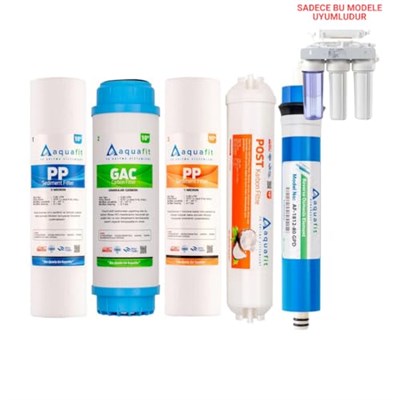 Aquafit Açık Kasa Su Arıtma Cihazı 5li Filtre Seti