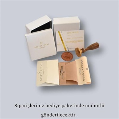 Aquamarin Taşlı Özel Tasarım Kar Tanesi Kadın Gümüş Kolye