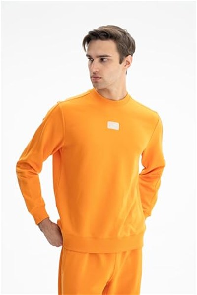 Ar-ma Erkek Bisiklet Yaka Sweatshirt Basic Baskisiz Cepsiz Örme Kumaş Regular Fit%75 Pamuk%25 Polyester 30/1 3 İplik Şardonsuz K26124601401