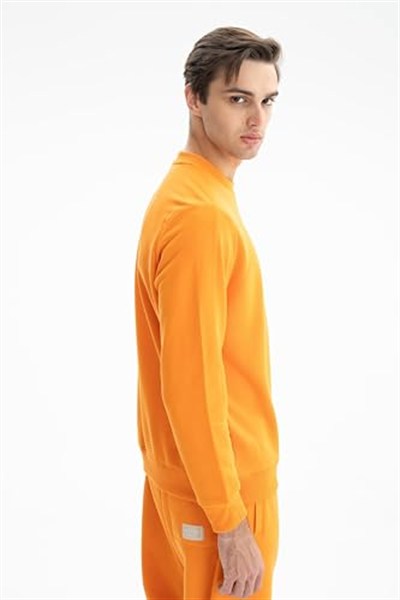 Ar-ma Erkek Bisiklet Yaka Sweatshirt Basic Baskisiz Cepsiz Örme Kumaş Regular Fit%75 Pamuk%25 Polyester 30/1 3 İplik Şardonsuz K26124601401