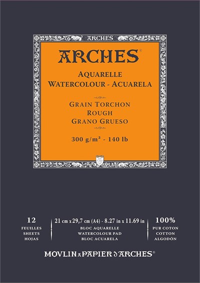 Arches Sulboya Defteri, 21 X 29, 7Cm, 12 Sayfa, 300Gr