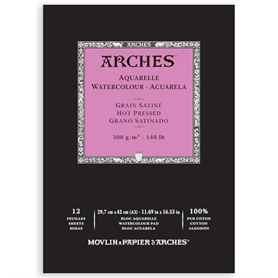 Arches Suluboya Defteri, 29, 7 X 42Cm, 12 Sayfa, 300Gr