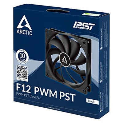 ARCTIC F12, 120MM 4pin Pwm, 1350 Rpm, Siyah Kanat Siyah Çerçeve Kasa Fanı (AR-ACFAN00203A)