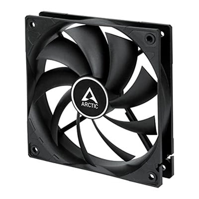 ARCTIC F12 - PC fanı, 120 mm standart kasa fanı, sessiz fan, standart gövdeli kasa fanı, itme veya çekme yapılandırması mümkün, 1350 rpm - siyah - Seçenekler: 1 adet, 5 adet