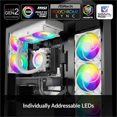 Arctic Liquid Freezer III - 240 A-RGB Intel/AMD Uyumlu, 240mm Radyatörlü, 2x12cm P12 PWM Fanlı, Sıvı İşlemci Soğutucu Beyaz (AR-ACFRE00150A)