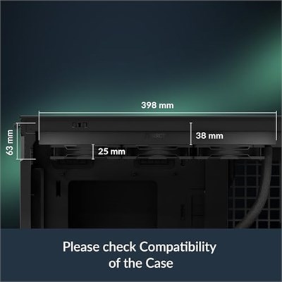 ARCTIC Liquid Freezer III Pro 360 A-RGB - AIO CPU Soğutucu, 3 x 120 mm Su Soğutma, 38 mm Radyatör, PWM Pompa, VRM Fan, AMD AM5/AM4, Intel LGA1851/1700 Kontak Çerçevesi - Siyah
