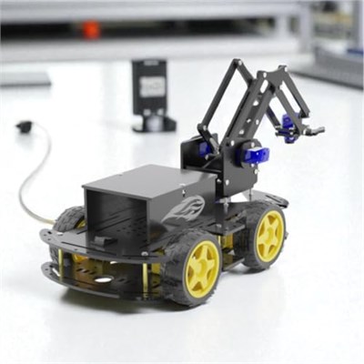 Arduino ile Uyumlu 4WD Robot Kollu Full Set - CRANE