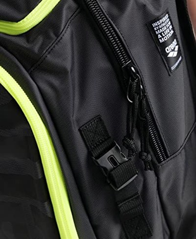 Arena Fastpack 3.0 Unisex Yetişkin Sırt Çantası, Koyu Duman Rengi, NEON_Sarı, NS