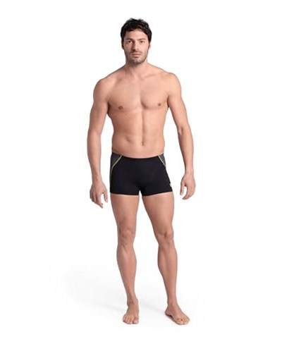 Arena Mens Arena Camo Kikko Swim Short Mayo, Black-Black Multi, 75