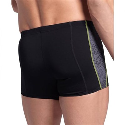 Arena Mens Arena Camo Kikko Swim Short Mayo, Black-Black Multi, 85