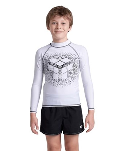 arena Unisex Jr Döküntü Yelek L/S Grafik Döküntü Koruyucu Gömlek Erkek Çocuk