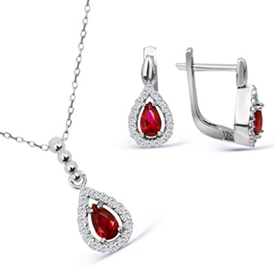 Argentum Concept 925 Ayar Gümüş Minimal Damla Set - S013802