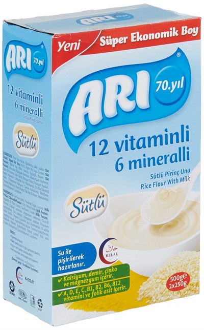 ARI Mama 12 Vitaminli 6 Mineralli Sütlü Pirinçli 500 gr - Seçenekler: 200 Gr, 500 gr, 250 Gr