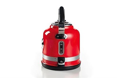 Ariete Moderna Su Isıtıcı Kırmızı 2854/00 - Modern Kettle 1,7 Lt, 2000 Watt, Paslanmaz Çelik Gövde, Su Sıcaklığını Gösteren Termometre, 360° Kablosuz Taban