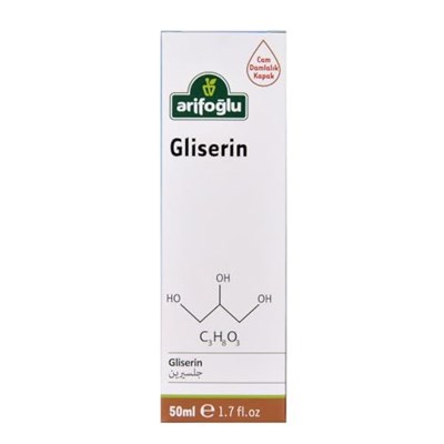 Arifoğlu Gliserin 50ml | Cildinizi nemlendirir ve yumuşatır. Kuru ciltler için ideal doğal bakım sağlar / Arifoğlu Glycerin 50ml, moisturizes and softens skin. Ideal for dry skin with its natural care