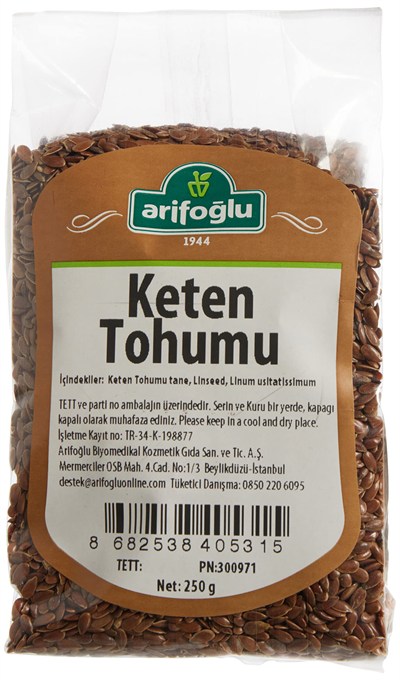 Arifoğlu Keten Tohumu Tane 250 Gr