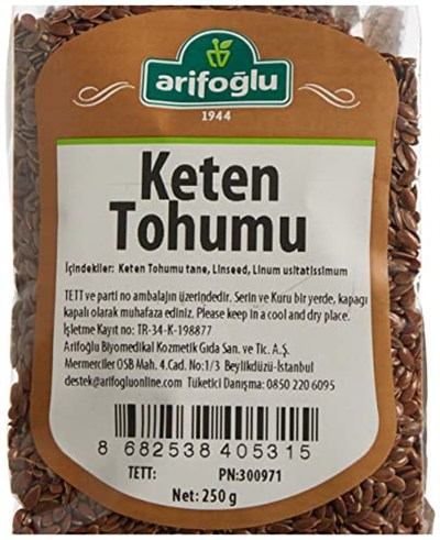 Arifoğlu Keten Tohumu Tane 250 Gr