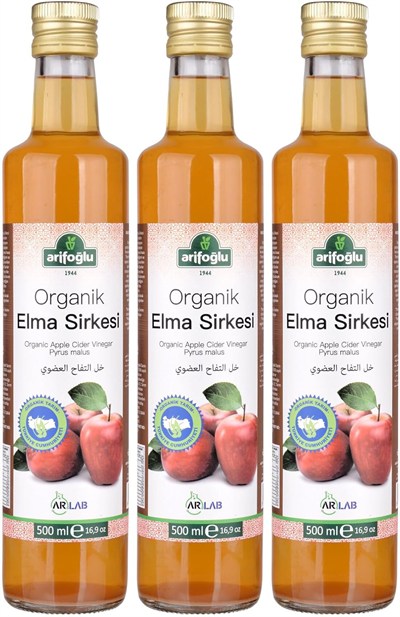 Arifoğlu Organik Elma Sirkesi 500Ml (2 Adet)