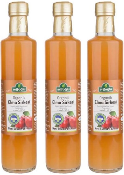 Arifoğlu Organik Elma Sirkesi 500Ml (2 Adet)