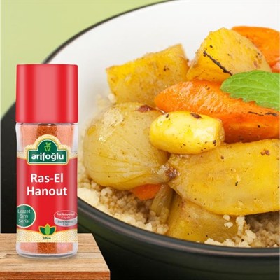 Arifoğlu Ras El Hanout Baharatı 45g - Geleneksel Fas Karışımı, Yemeklere Özgün Lezzet Katın, Doğal ve Taze | Arifoğlu Ras-El Hanout Spice 45g - Traditional Moroccan Blend, Natural and Fresh
