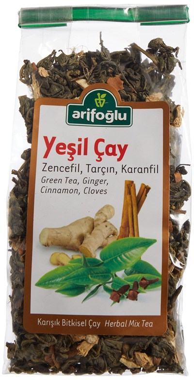 Arifoğlu Yeşil Çay Zencefil Tarçın Karanfil 165 Gr