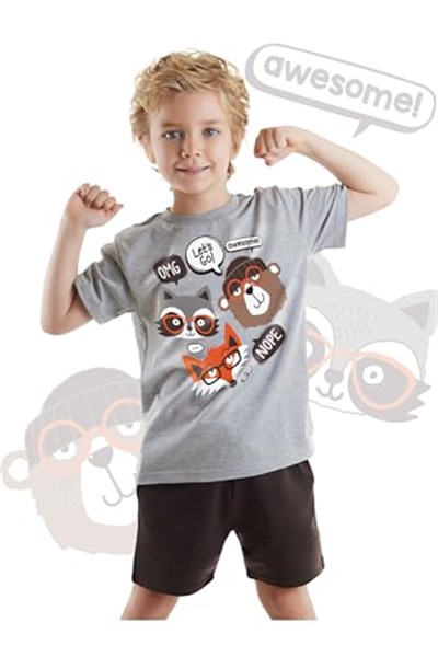 Arkadaşlar Erkek Çocuk T-shirt Şort Takım