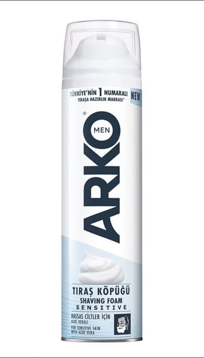 Arko Men Tıraş Köpüğü Sensitive, 200 ml - Seçenekler: 200 ml, 300 ml