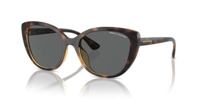 Armani Exchange A|X Kadın Ax4111su Evrensel Fit Kedi Gözü Güneş Gözlüğü, Parlak Havana/Koyu Gri, 54 mm