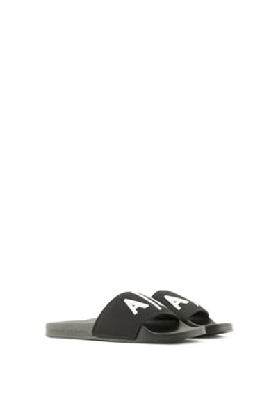 Armani Exchange Erkek Mykonos, Kint Band, Big Logo Slide Sandalet
