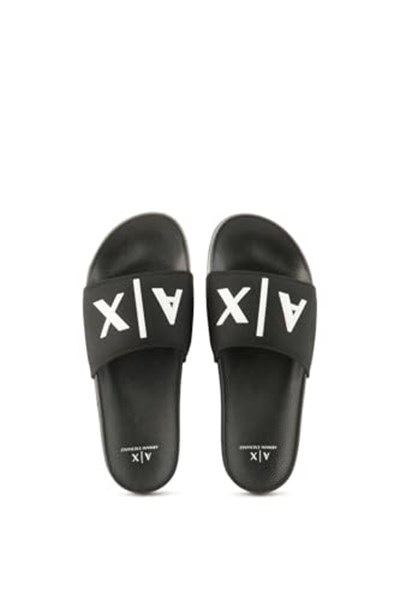 Armani Exchange Erkek Mykonos, Kint Band, Big Logo Slide Sandalet