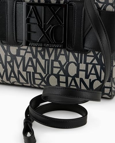 Armani Exchange Kadın Susy, kare logo, ayarlanabilir kayışlı çanta