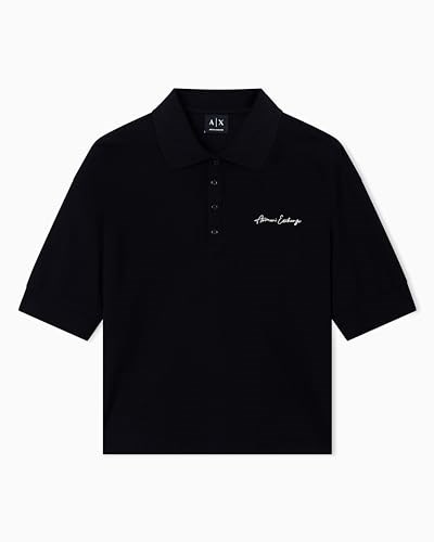 Armani Exchange Pamuklu Relaxed Fit Kısa Kollu Polo Bayan POLO XW000887 AF10819 MC021