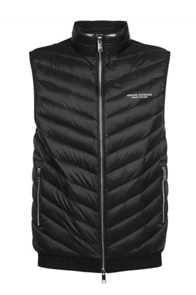 Armani Exchange%100 aşağı, ön logo, logolu elastik bel bandı Yelek Erkek