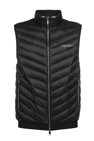Armani Exchange%100 aşağı, ön logo, logolu elastik bel bandı Yelek Erkek