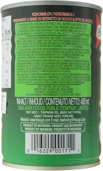 Aroy D Marketimgo Hindistan Cevizi Sütü 400 ml x 2 Adet (2 pieces)