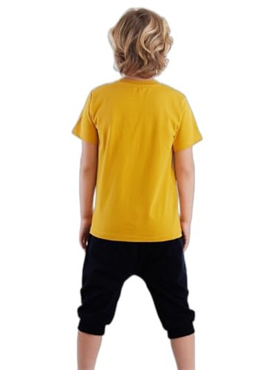 Arslan Erkek Çocuk T-shirt Kapri Şort Takım