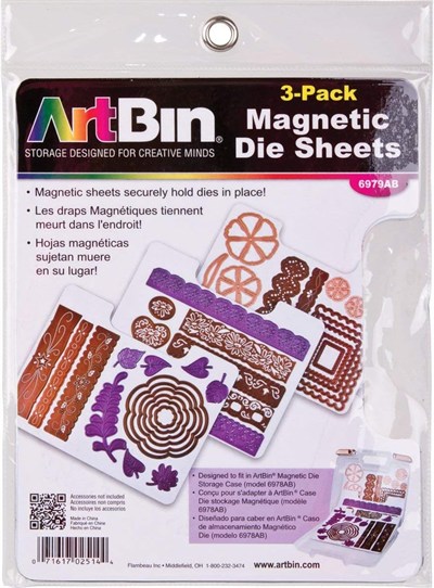 Artbin 6979 AB manyetik Faerbeblaetter, 3 adet