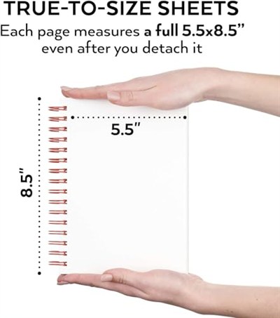 Arteza Sulu boya kağıdı boyama bloğu 3lü set, her sulu boya bloğu için 30 yaprak 13,9 cm x 21,6 cm, 300 g/m² soğuk preslenmiş asit içermeyen sulu boya kağıdı, sulu boya ve karışık medya için