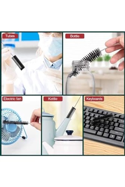 ARVALE 2 Adet Pratik Bükülebilir Temizlik Fırçası Klavye-pipet Temizleme Fırça Ince Temizlik Fırçası Beyaz