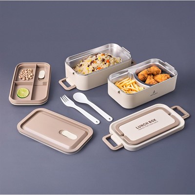 Aryıldız Bento Lunch Box Beige 2000 ml