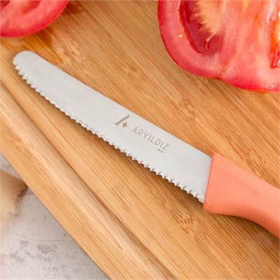 Aryıldız Primo Domates Bıçağı Somon 10 cm