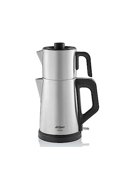 Arzum AR3129 Deminde Çay Makinesi 1800W, 1 L Demlik Kapasitesi, Inox