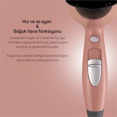 Arzum AR5014-AG Senfony Color Saç Kurutma Makines, Akşam Güneşi