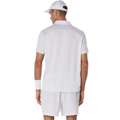 Asics COURT POLO Erkek Beyaz Kısa Kollu Tshirt 2041A340-100