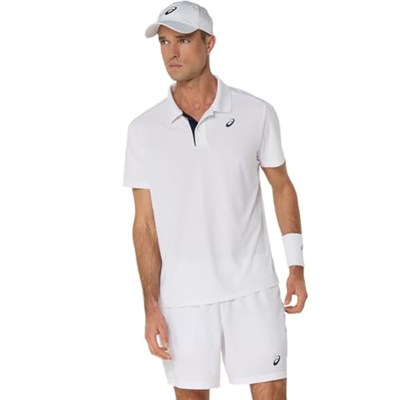 Asics COURT POLO Erkek Beyaz Kısa Kollu Tshirt 2041A340-100